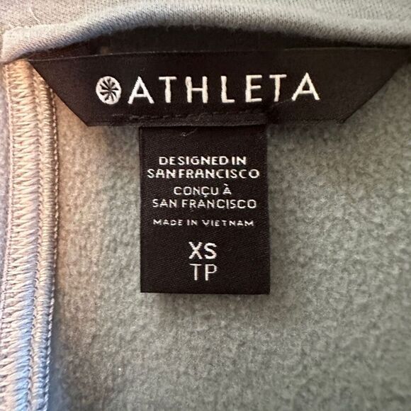 Athleta sage green moto jacket- size xs - Picture 7 of 9
